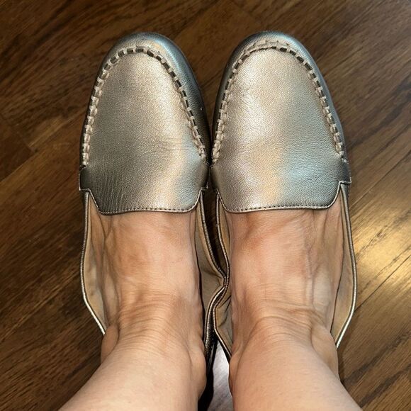 Easy Spirit 360 gold slip on flat loafers - Picture 3 of 8